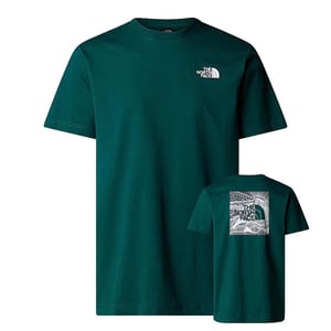 The North Face Men’s Short Sleeve Redbox Celebration T-Shirt in Deep Green