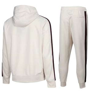 Nike Mens Cream Poly Hooded Tracksuit