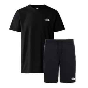The North Face Men’s Simple Dome T Shirt & Standard Light Shorts Set in Black