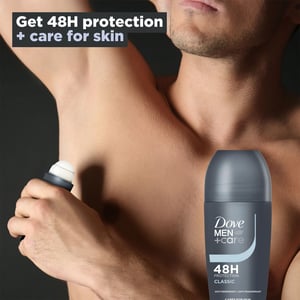 Dove Men+Care Roll On Classic AntiPerspirant Deodorant 48H Protection, 3x50ml