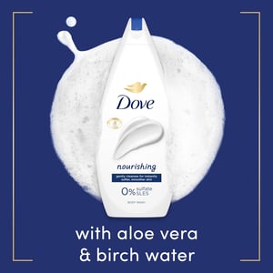 Dove Hydrate Body Wash 0% Sulfate SLES for Softer & Smoother Skin 225ml, 6 Pack