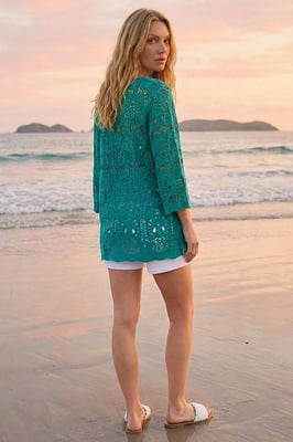 Cotton Crochet Tunic Top