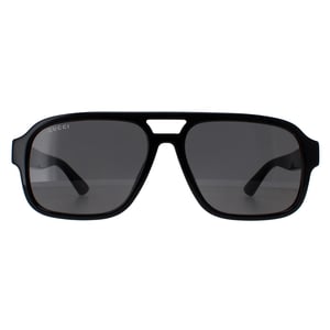 Gucci Aviator Mens Black Smoke GG1342S