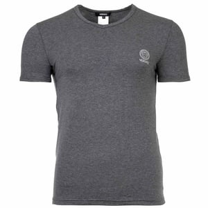 Versace Korte Mouwen V-Hals Jersey Topeka Bi-Stretch Katoen Organisch Nieuw Logo T-Shirt
