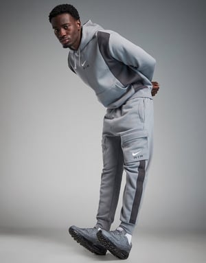 Nike Air Grey Neon Fleece Hooded Tracksuit
