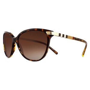 Burberry Sunglasses BE4216 300213 Dark Havana With Gold Detailing Brown Gradient