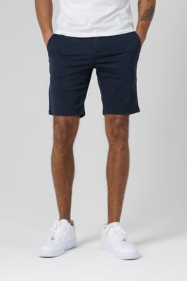 Navy Organic Cotton Slim Fit Chino Shorts