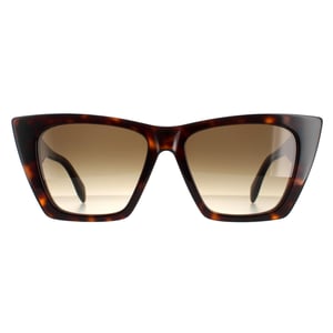 Alexander McQueen Cat Eye Womens Dark Havana Brown Gradient AM0299S