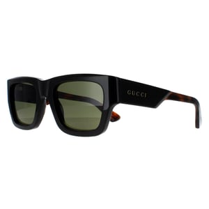 Gucci Square Mens Dark Brown with Havana Green GG1668S