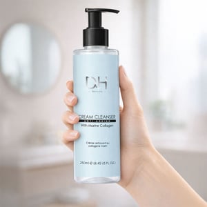 Dr H Anti-Ageing Cream Cleanser with Marine Collagen 200ml for Acne, Blemishes, Large Pores, Dullness