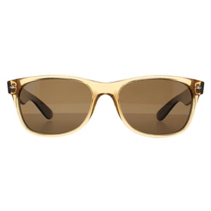 Ray-Ban Rectangle Unisex Honey Crystal Brown Polarized Sunglasses New Wayfarer RB2132