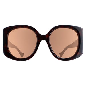 Gucci Round Womens Dark Havana Brown GG1257S