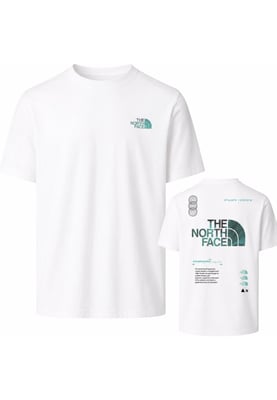 The North Face Mens M Graphic Relaxed SS Tee in White