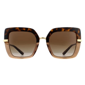 Dolce & Gabbana Zonnebril DG4373 325613 Top Havana On Transparent Bruin Bruin Verloop