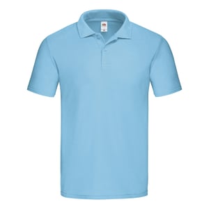 Fruit of the Loom Heren Origineel Polo Shirt (Hemelsblauw)