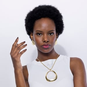 Luxenter Mei collier in 18k geelgouden afwerking