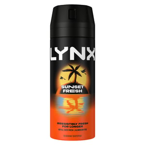 Lynx Sunset Fresh Men's Deodorant Body Spray, 150ml