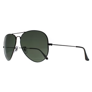 Ray-Ban Solglasögon Aviator 3025 Svart Grön Polariserad 002/58