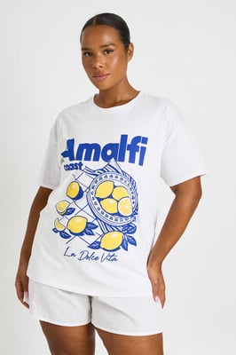 Plus Amalfi Printed T Shirt