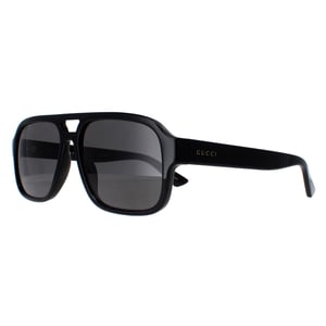 Gucci Aviator Mens Black Smoke GG1342S