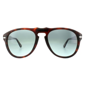Persol Aviator Mens Dark Havana Light Blue Gradient Sunglasses