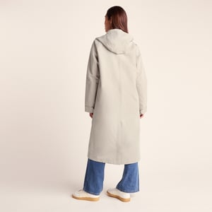 Remi Womens Classic Waterproof Car Coat - Cool Beige