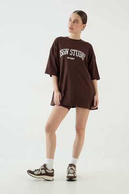 DSGN Studio Collegiate Printed Oversized T-Shirt