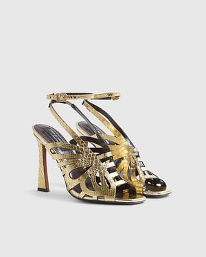 River Island Womens Heels Gold Butterfly Terry De Havilland Shoes