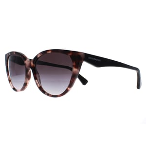 Emporio Armani Cat Eye Womens Shiny Pink Havana Grey Gradient EA4162