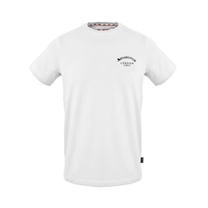 Men's Aquascutum Regular Fit Crew Neck Short Sleeve T-Shirt in White