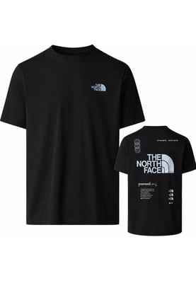 The North Face Mens M Graphic Relaxed SS Tee in Black