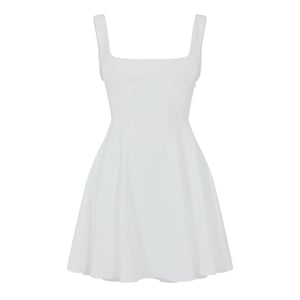 Women's Odd Muse Square Neck Mini Dress in White