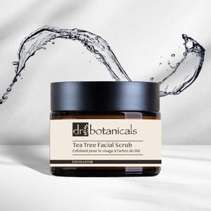 Dr. Botanicals Eucalyptus & Tea Tree Anti-Ageing Facial Scrub 50ml for Fine Lines, Wrinkles, Dullness