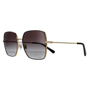 Dolce & Gabbana Square Womens Black Gold Black Grey Gradient Sunglasses