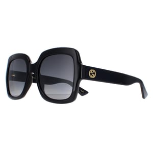 Gucci Square Womens Black Grey Gradient Polarized GG1337S