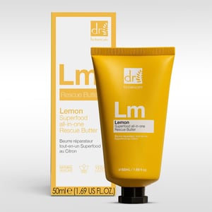 Dr. Botanicals Advanced Lemon Superfood Anti-Ageing All-In-One Rescue Butter 50ml for Fine Lines, Wrinkles, Dryness