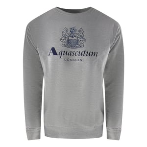 Aquascutum Old School Crewneck Grey Track Pants Set