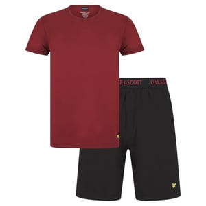 Lyle and Scott Mens Lounge Sets Shorts T-Shirt Sleepwear Half Pant Sport New Set
