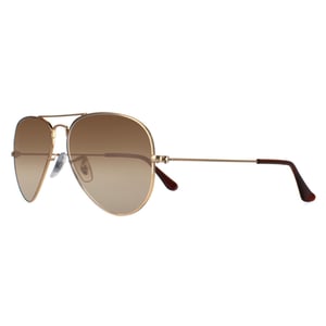 Ray-Ban Aviator Unisex Gold Brown Gradient Sunglasses RB3025