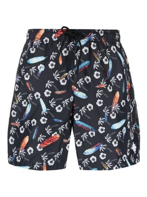 Zwembroek met Hawaï-print