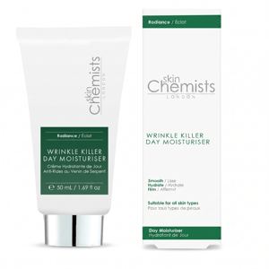 skinChemists Wrinkle Killer Anti-Ageing Advanced Day Moisturiser 50ml for Loss of Firmness, Fine Lines, Wrinkles