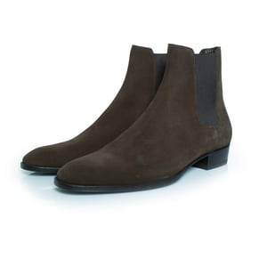 Saint Laurent Kaki mocka Chelsea-ankelboots