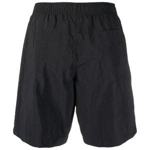 Moschino Metal Logo Black Long Swim Shorts
