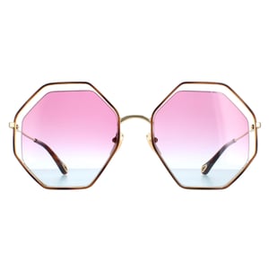 Chloe Round Womens Gold Violet Blue Gradient CH0045S