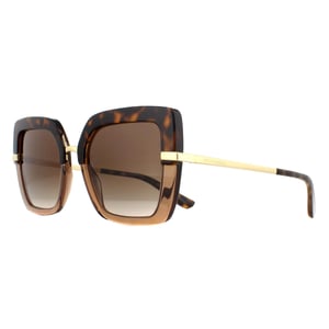 Dolce & Gabbana Zonnebril DG4373 325613 Top Havana On Transparent Bruin Bruin Verloop