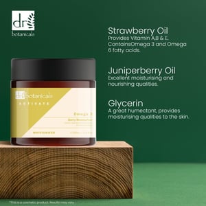 Dr. Botanicals Activate Omega 3 Berry Anti-Ageing Moisturiser 60ml for Fine Lines, Wrinkles, Dryness
