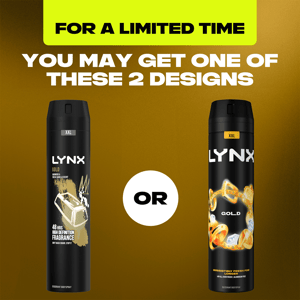 Lynx XXL Aerosol Deodorant Body Spray Gold 48H Protection 250ml, 36Pack