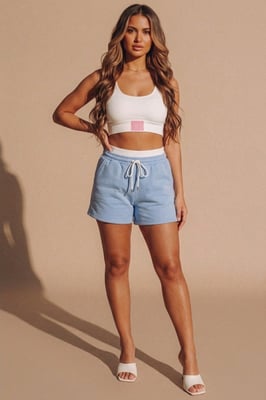 Drawstring with Pocket Detail Short Set