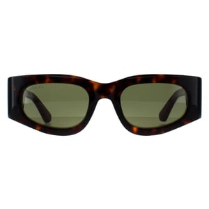 Gucci Rectangle Womens Havana with Green and Red Green GG1664S