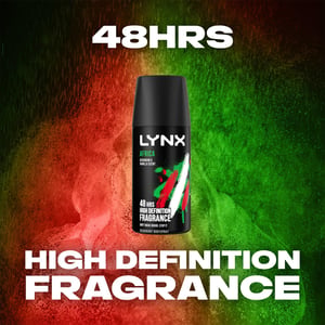 Lynx Body Spray Africa 48H High Definition Fragrance Deodorant for Men 35ml, 6pk